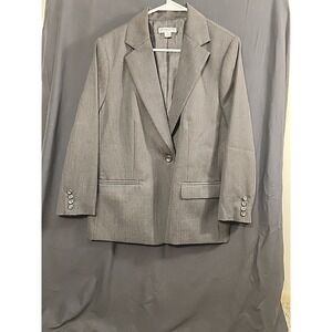 Vintage Pendleton wool blend blazer Jacket 18 petite fitted  gray